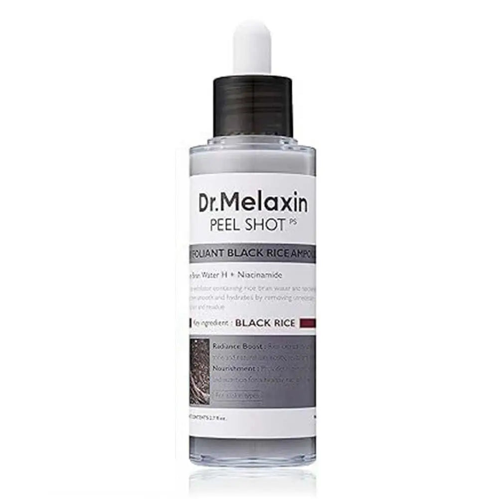 Dr.Melaxin Peel Shot Glow Rice Peel Ampoule Gentle Exfoliant Korean Skincare for All Skin Types Face Treatment